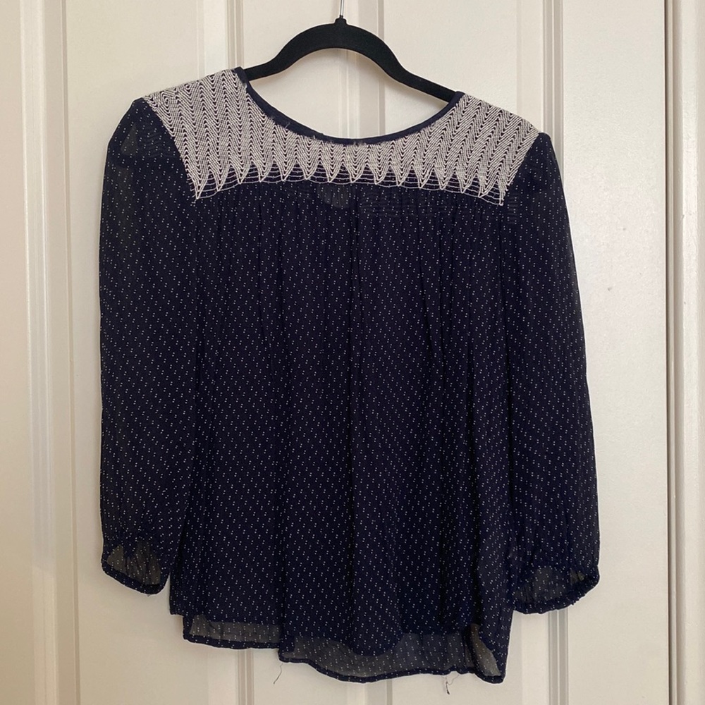 Noa Noa navy blouse